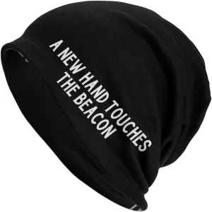 A New Hand Touches The Beacon Beanie Hats for Men Women Knit Skull Cap Cuffed Beanies Warm Winter Hats Black