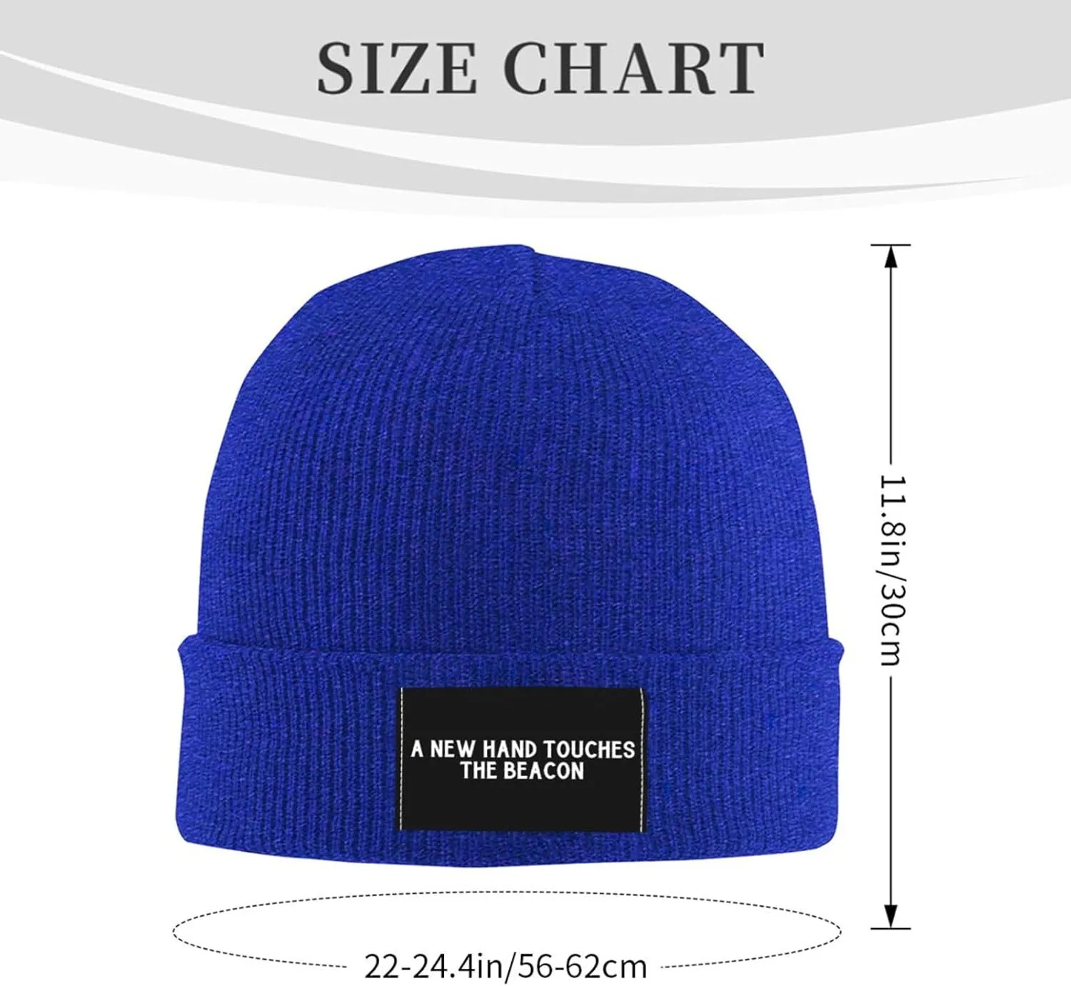 A New Hand Touches The Beacon Beanie Hats for Men Women Knit Skull Cap Cuffed Beanies Warm Winter Hats