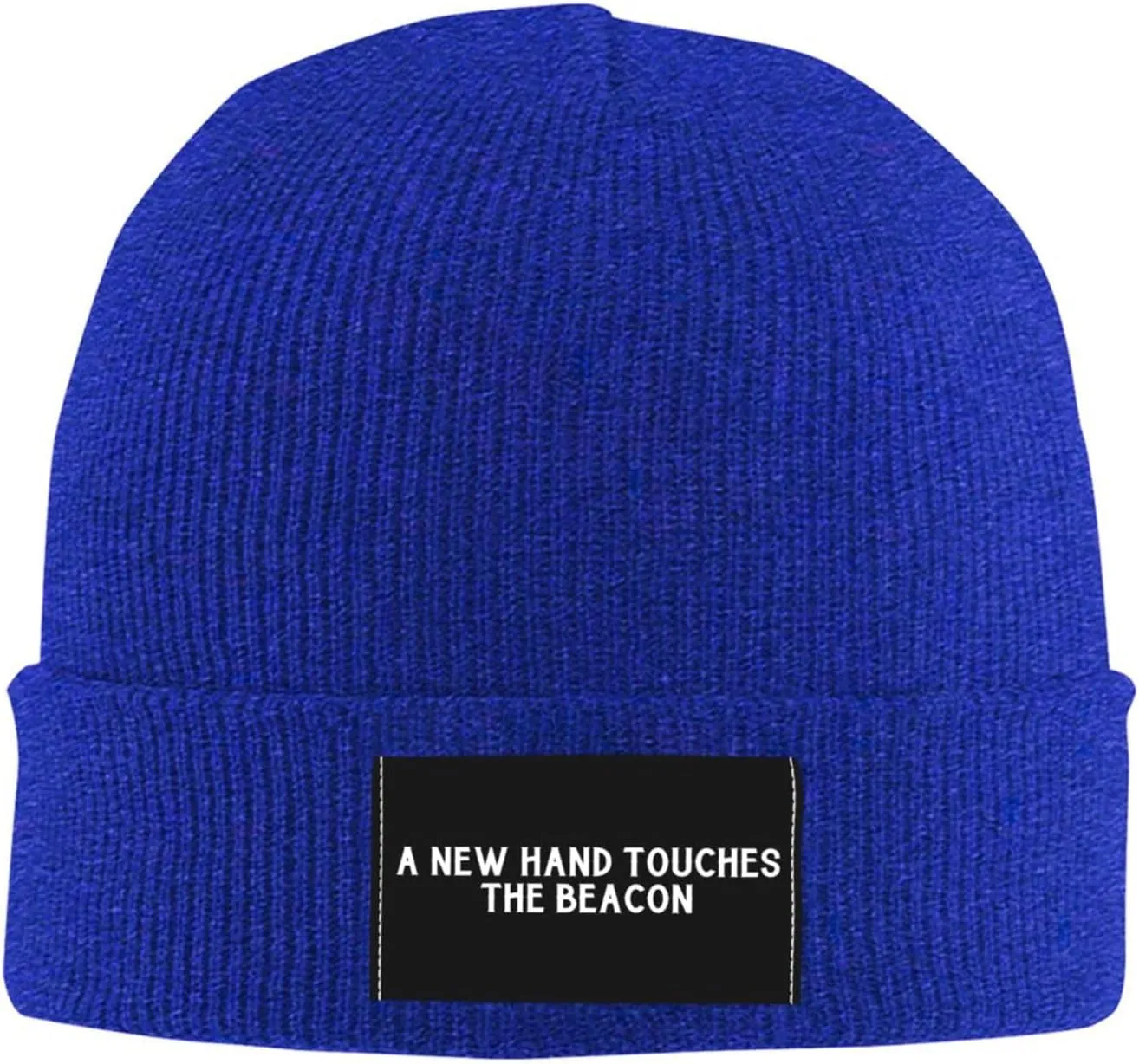 A New Hand Touches The Beacon Beanie Hats for Men Women Knit Skull Cap Cuffed Beanies Warm Winter Hats