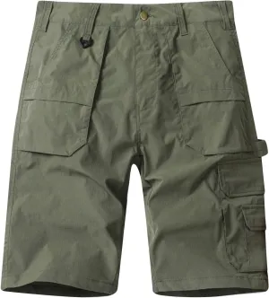 ADHOWBEW Summer Shorts for Men Carpenter Summer Tactical Stretch Big and Tall Hiking Relaxed Trunks