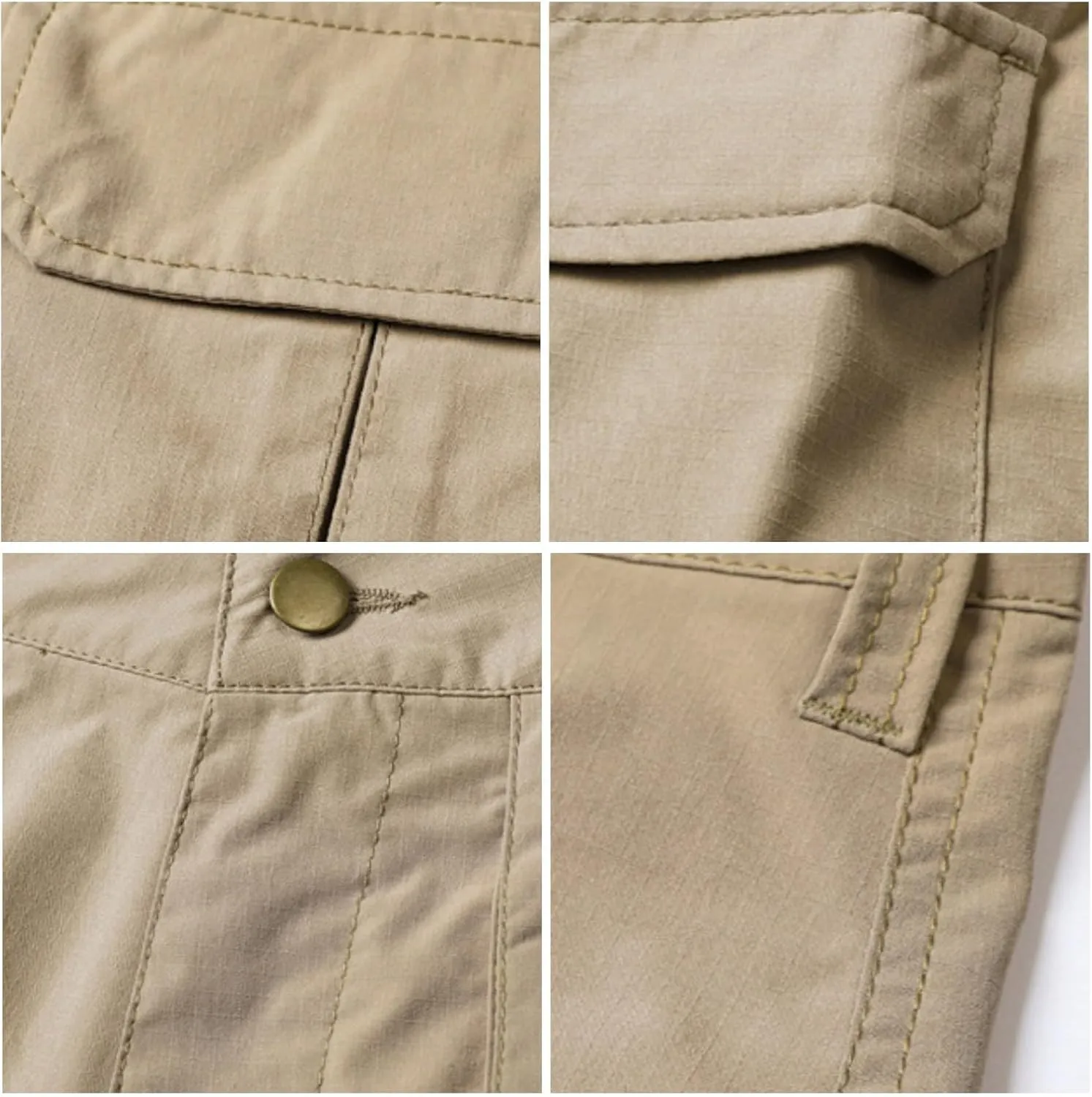 ADHOWBEW Summer Shorts for Men Carpenter Summer Tactical Stretch Big and Tall Hiking Relaxed Trunks