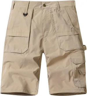 ADHOWBEW Summer Shorts for Men Carpenter Summer Tactical Stretch Big and Tall Hiking Relaxed Trunks