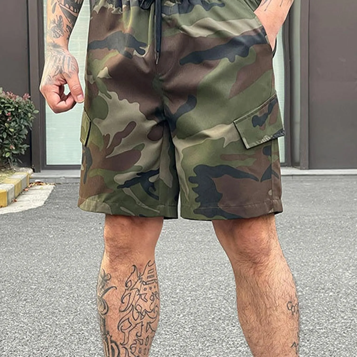 ADHOWBEW Summer Shorts for Men Carpenter Summer Tactical Stretch Big and Tall Hiking Relaxed Trunks