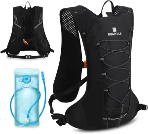 B BAIYULE Hydration Pack Backpack, 2L Water Bladder,Camel Hydrtaion Vest for Hiking Cycling Running Biking,Hydro Water Daypack for Women & Men