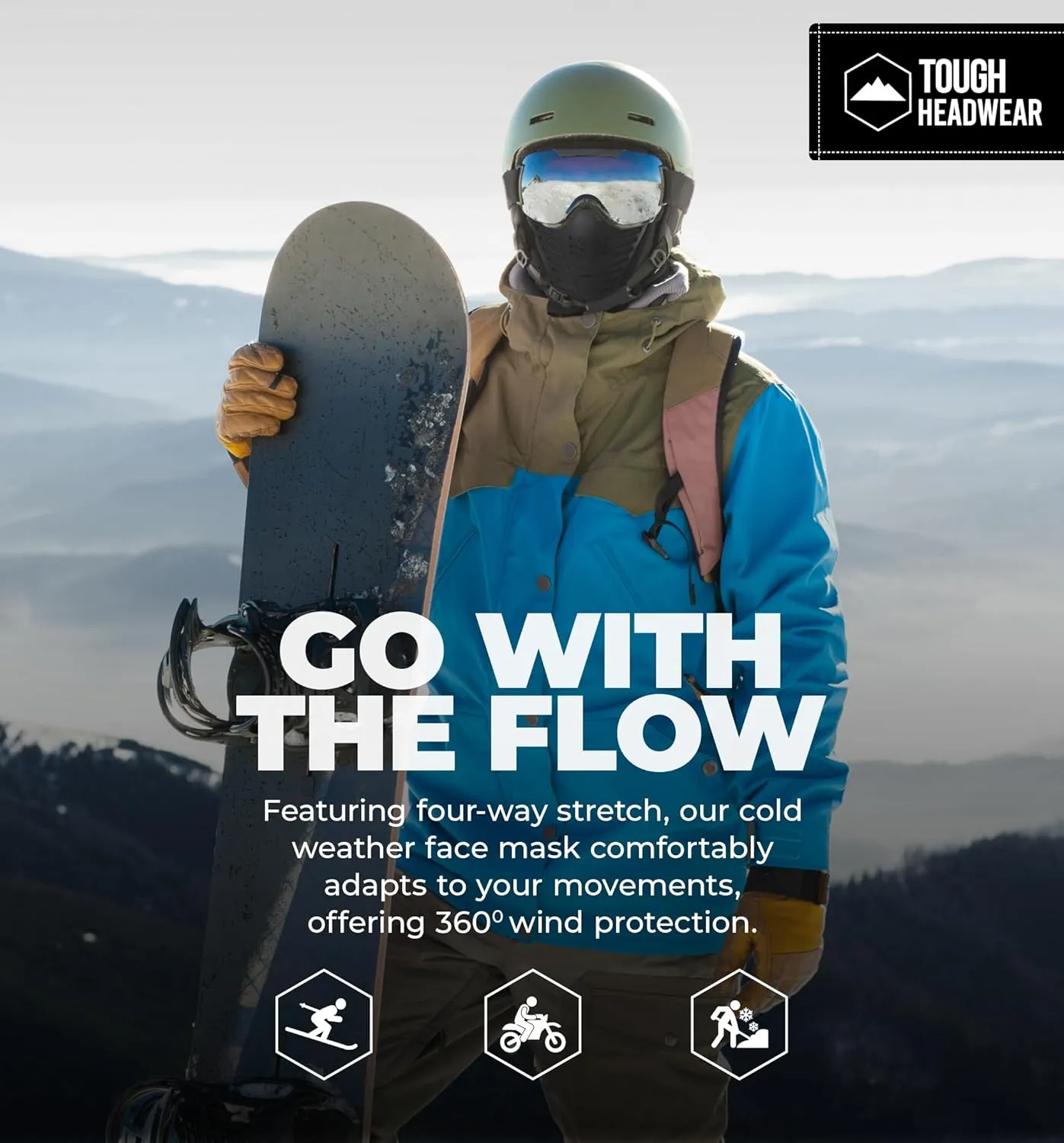 Balaclava Ski Mask - Thermal Face Mask Cold Weather Motorcycle Gear with Breathable Air Vents - Winter Face Mask