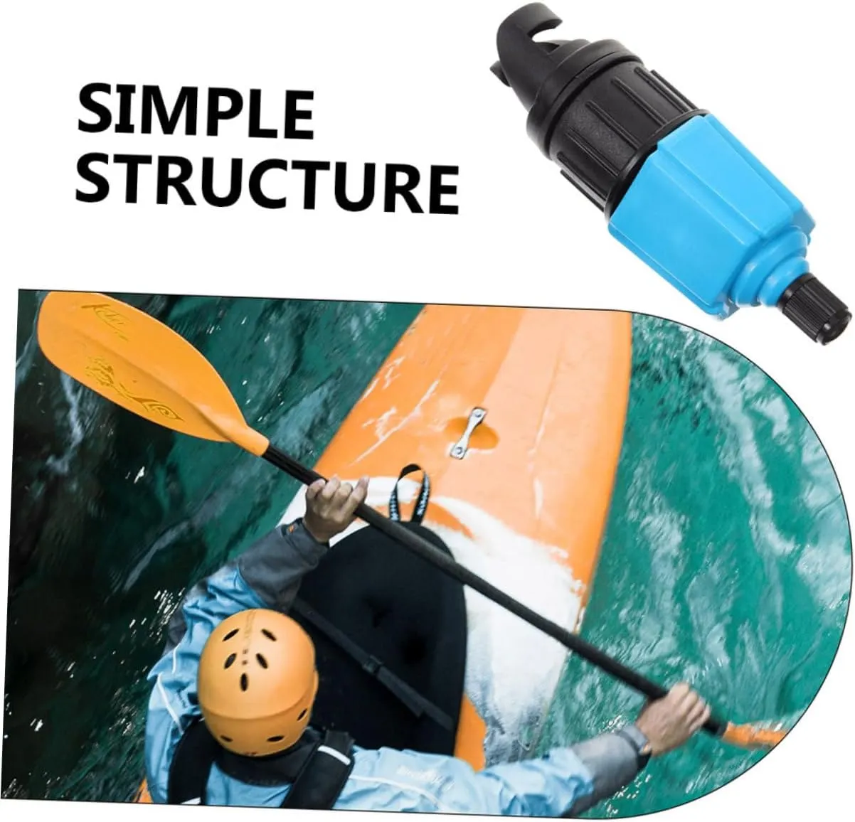 balacoo Air Pump Adapter Inflatables Valve Adapter Air Valve Converter Inflatable Boat Sup Pump Adaptor