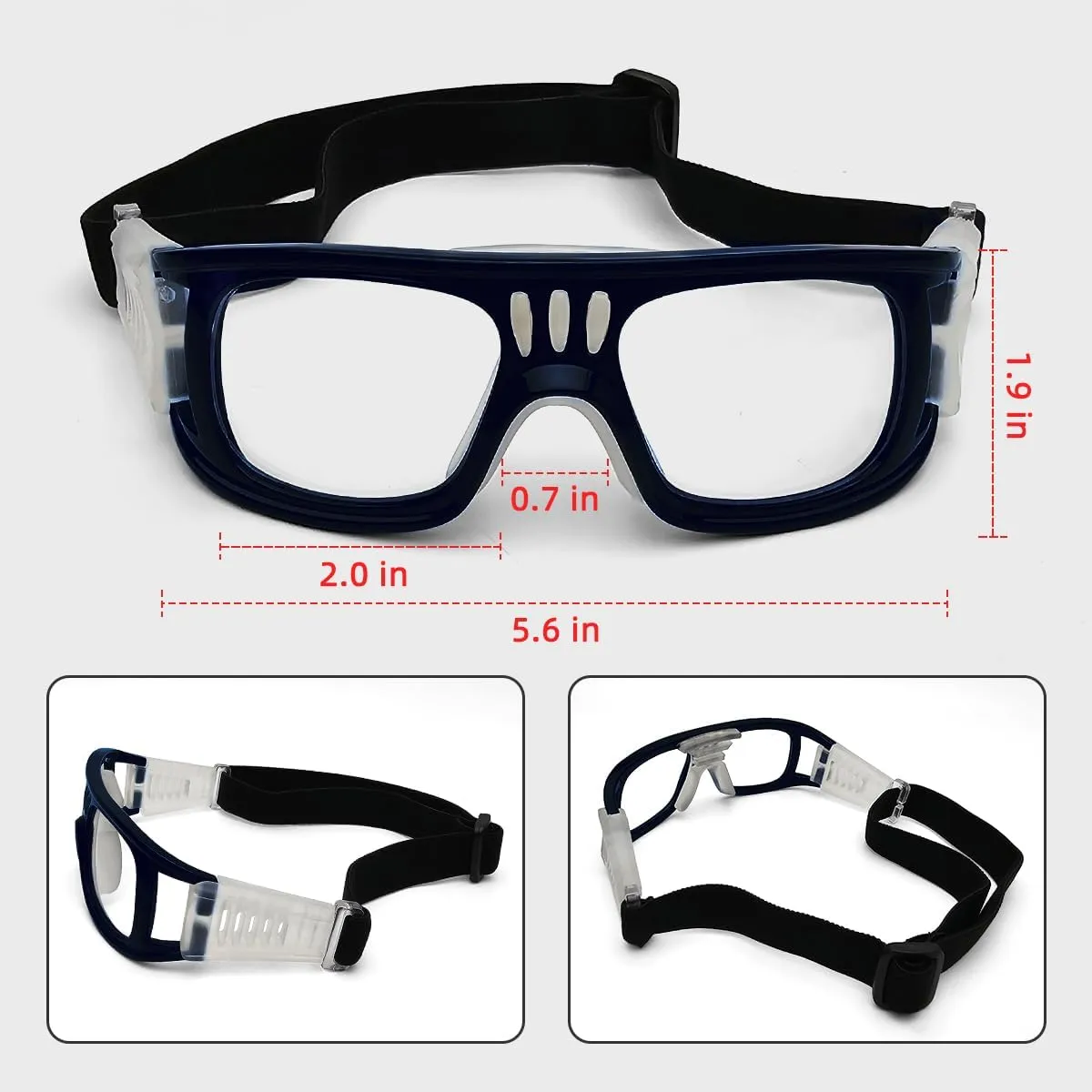 Basketball Eyewear Soccer Anti-fog Sports Goggles Replaceable Lenses
