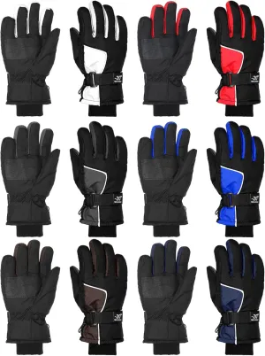 Bencailor 6 Pairs Winter Gloves for Kids Waterproof Boys Snow Ski Gloves Girls Warm Windproof Mittens for Children Outdoor