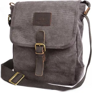 Canvas Messenger Bag Small Crossbody Bag Casual Travel Working Tools Bag Shoulder Bag Hold Phone Handset Anti Theft