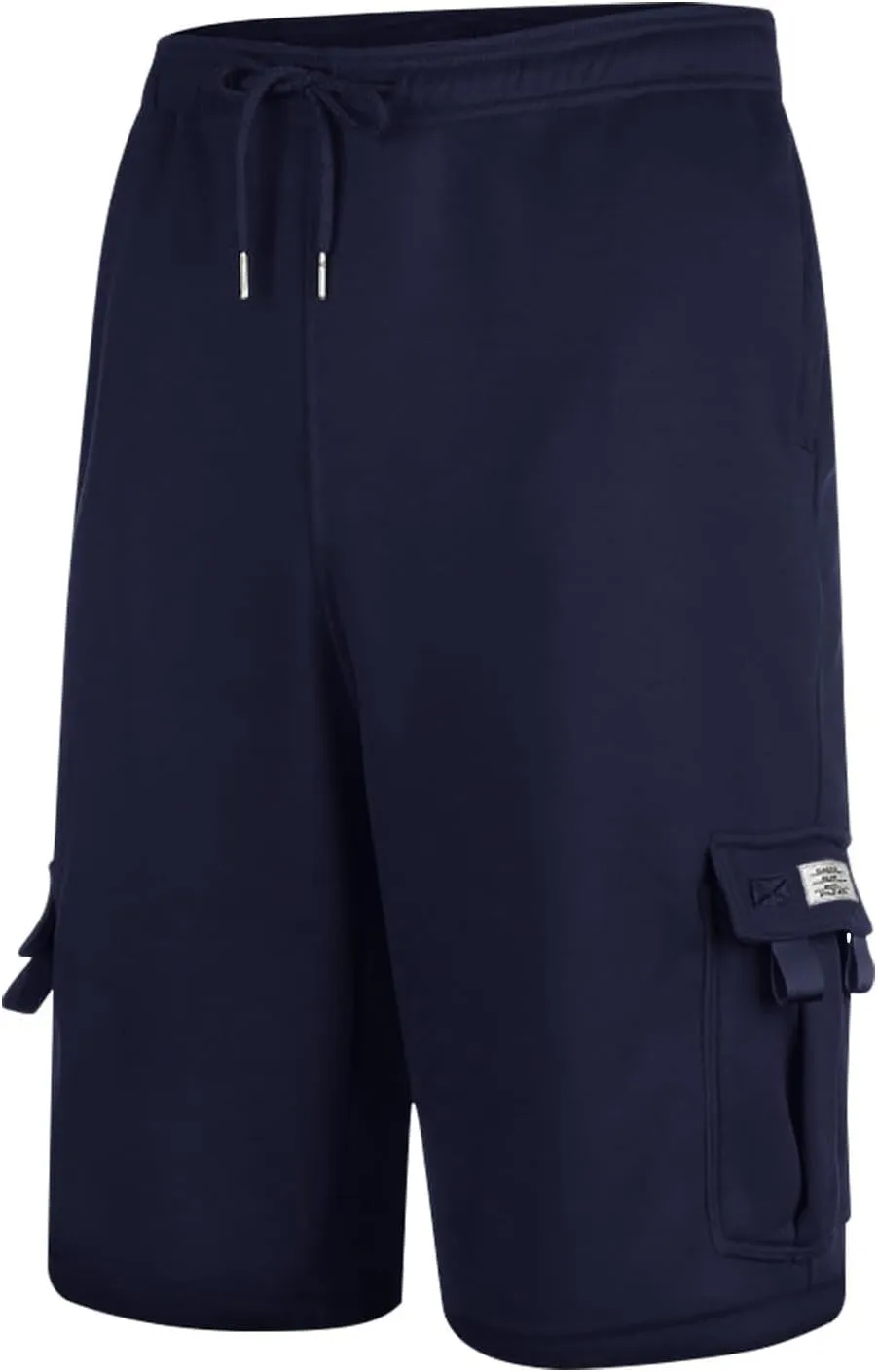 Cargo Shorts Men with Multi Pockets Work Elastic Drawstring Shorts Casual Classic Summer Solid Regular Fit Half Pants