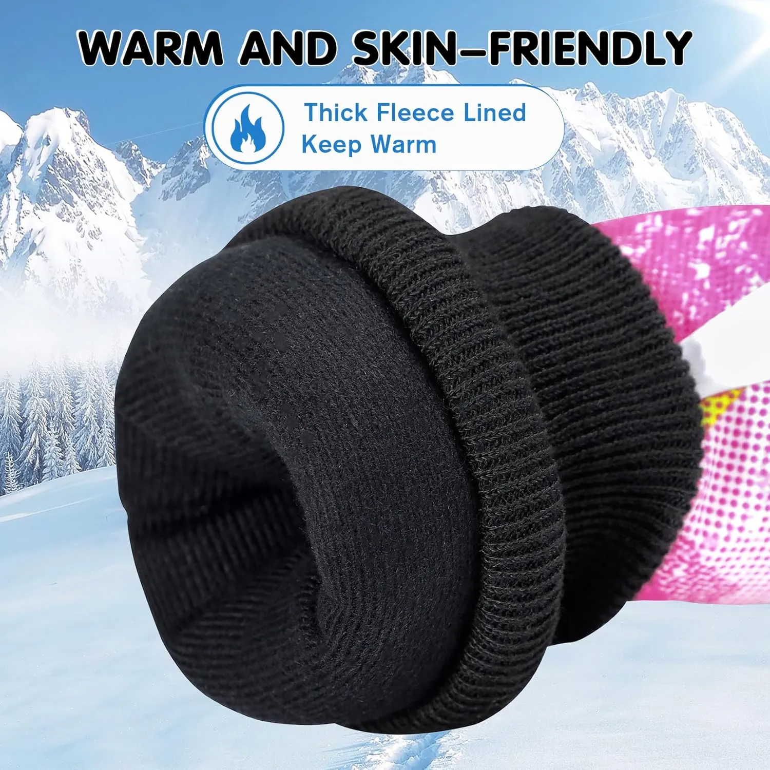 Century Star Kids Waterproof Warm Winter Ski Gloves for Boys & Girls - Sport Mittens
