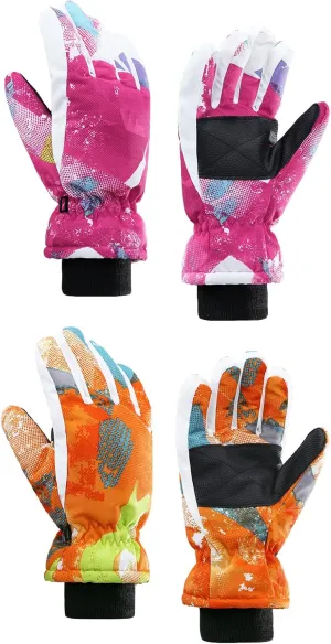 Century Star Kids Waterproof Warm Winter Ski Gloves for Boys & Girls - Sport Mittens