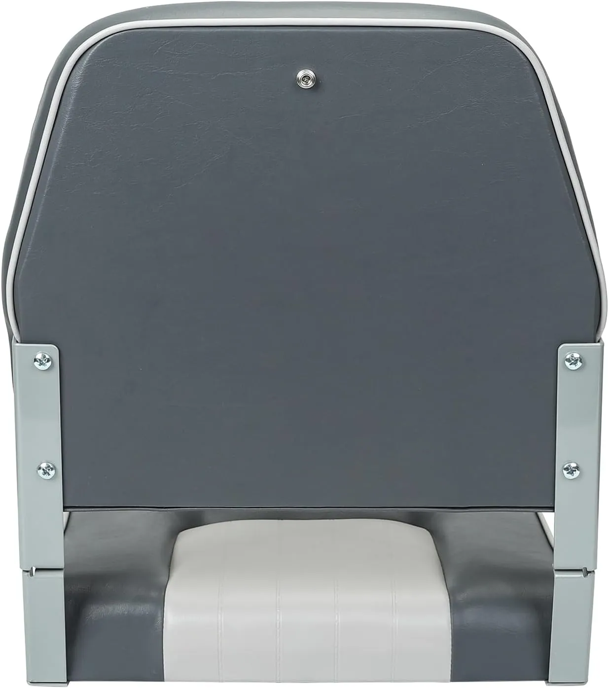 Classic Low Back Fishing Boat Seat Folding Marine Bass Jon Boat Seats (Darkgray/Lightgray)