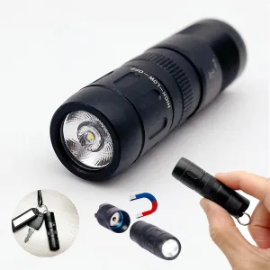 CLT Mini EDC Rechargeable Magnetic Flashlight 105 Lumen  Portable and Compact Designed for Everyday Carry, offering Convenience, Reliability, and Durability - Black