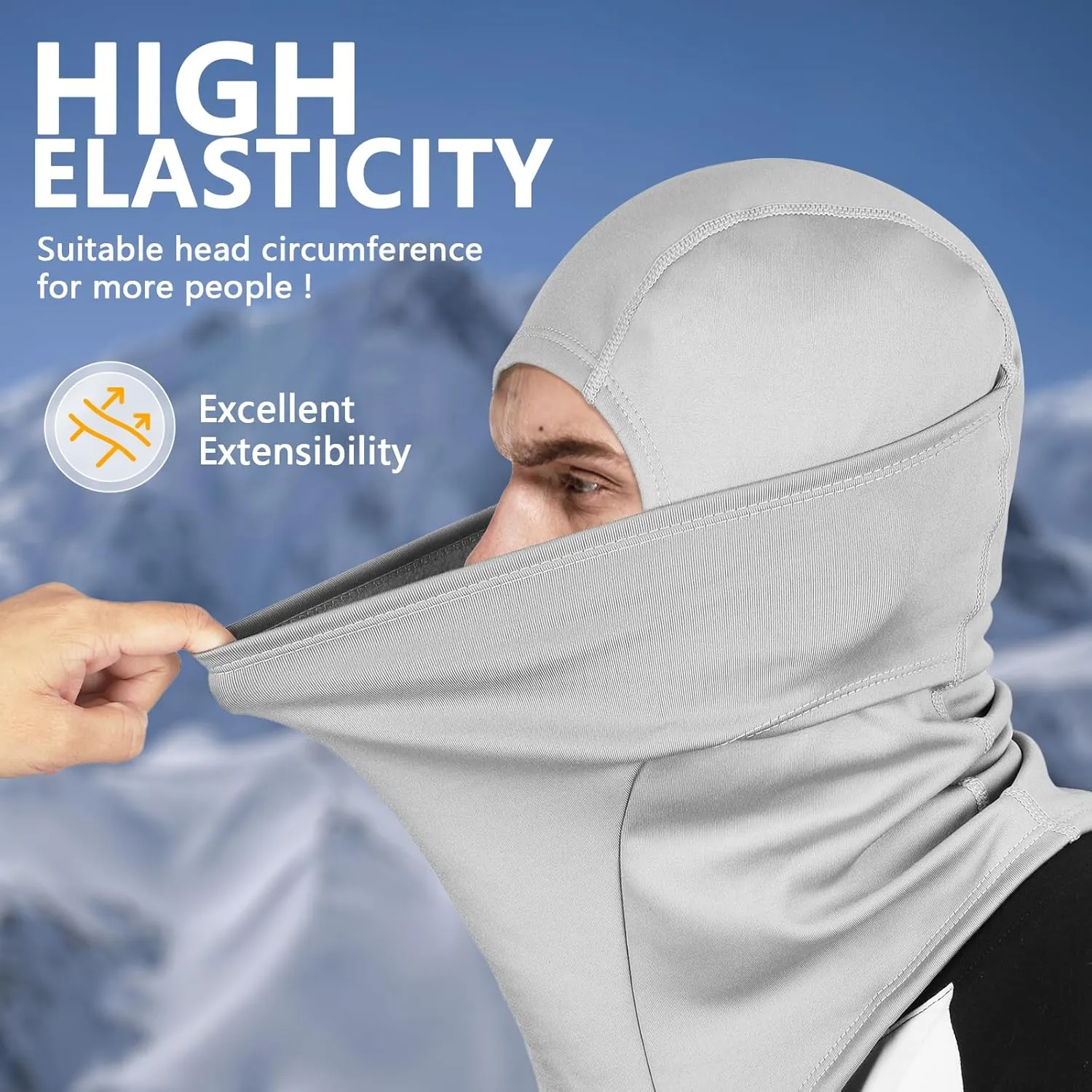 Cold Weather Winter Ski Mask Masks for Men Women Thermal Balaclava Full Face Mask Neck Warmer Hood for Running Skiing