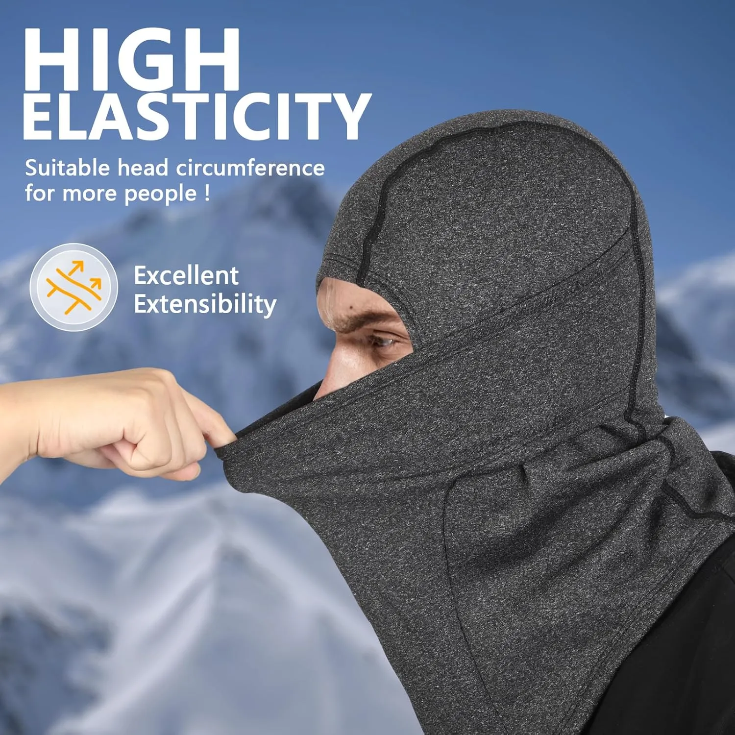 Cold Weather Winter Ski Mask Masks for Men Women Thermal Balaclava Full Face Mask Neck Warmer Hood for Running Skiing