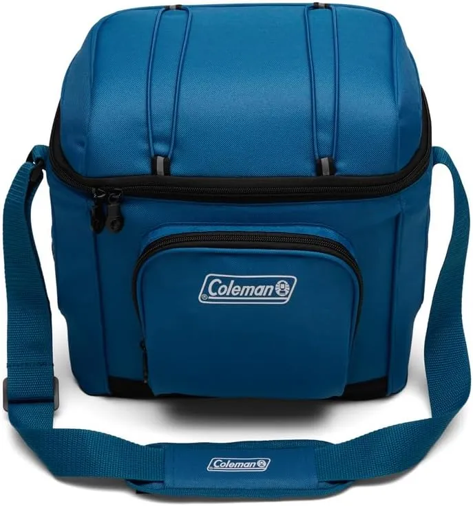 Coleman Chiller Insulated Soft Cooler, Leakproof 9/16/30 Can Cooler with 12  Hour Ice Retention, Made with Recycled Materials