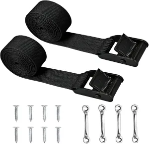 Cooler Tie Down Kit for YETI Coolers,Cooler Tie Downs Straps Secure Yeti and RTIC Coolers to Boat,Deck,Truck Bed,Trailer and Prevent from Slipping