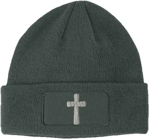 Custom Patch Beanie Cone Cross White Embroidery Skull Cap Hats for Men & Women