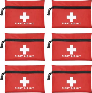 Faylapa 12Pcs Mini Empty First Aid Bag, Travel Essentials Pouch Bag with Zippered for Travel, Home, Office, Vehicle, Camping, Hiking(Bag Only)
