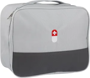 First Aid Bag, Empty Medical Supplies Organizer Bag Trauma Kit for Traveling Hiking Camping Backpacking Cycling, Gray