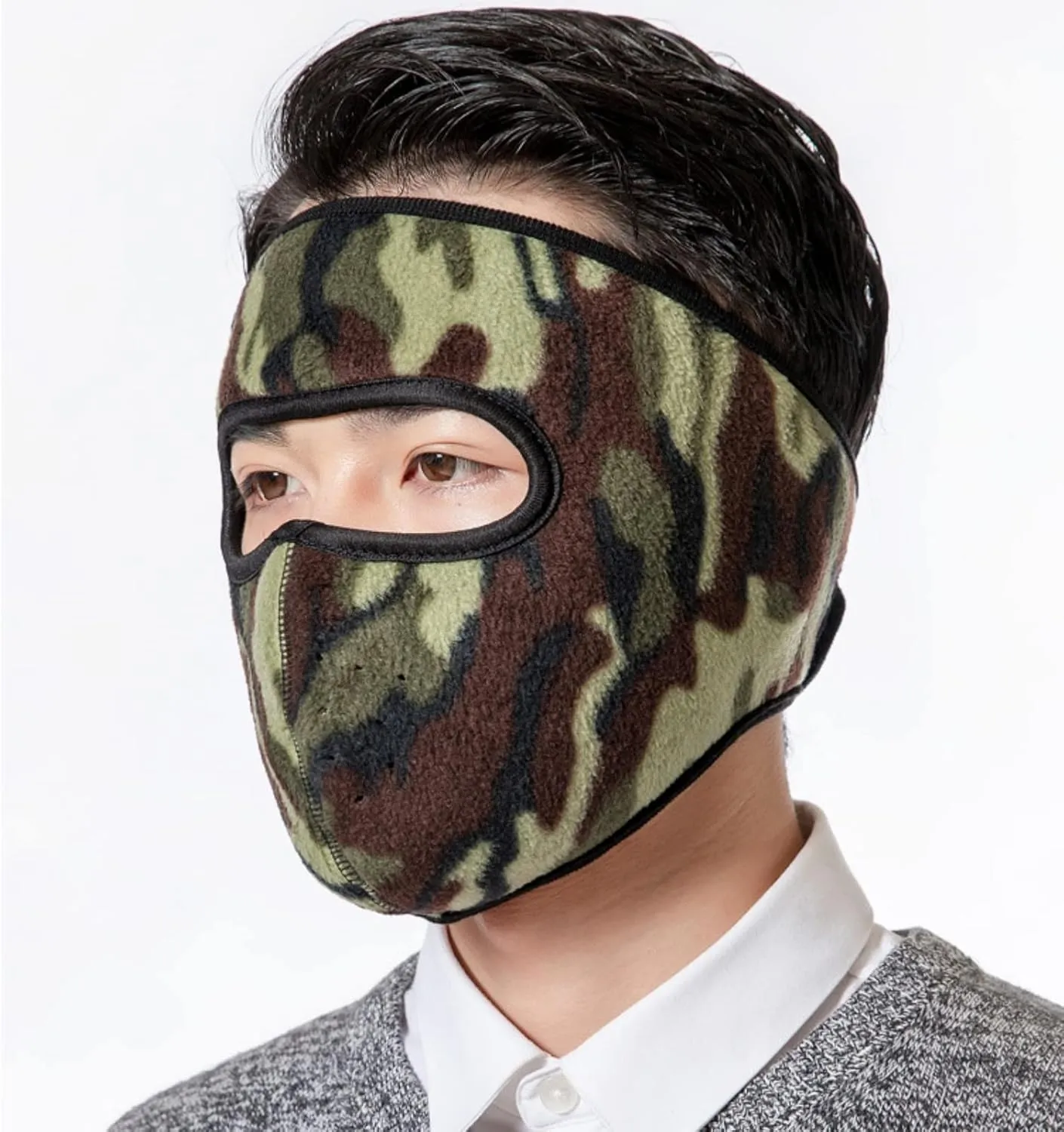 Fleece Face Mask for Winter,Fleece Ski Mask Cycling Full Cover Face Mask Cold Weather Warm Mask Outdoor Windproof Mask