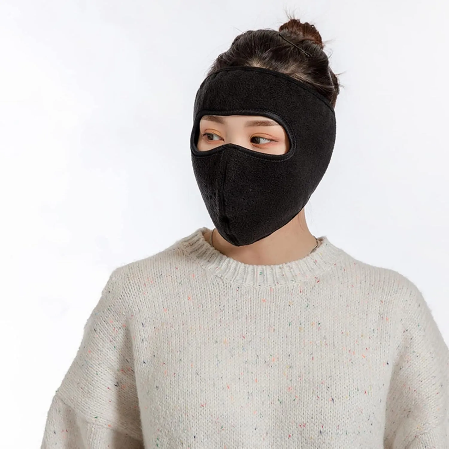 Fleece Face Mask for Winter,Fleece Ski Mask Cycling Full Cover Face Mask Cold Weather Warm Mask Outdoor Windproof Mask