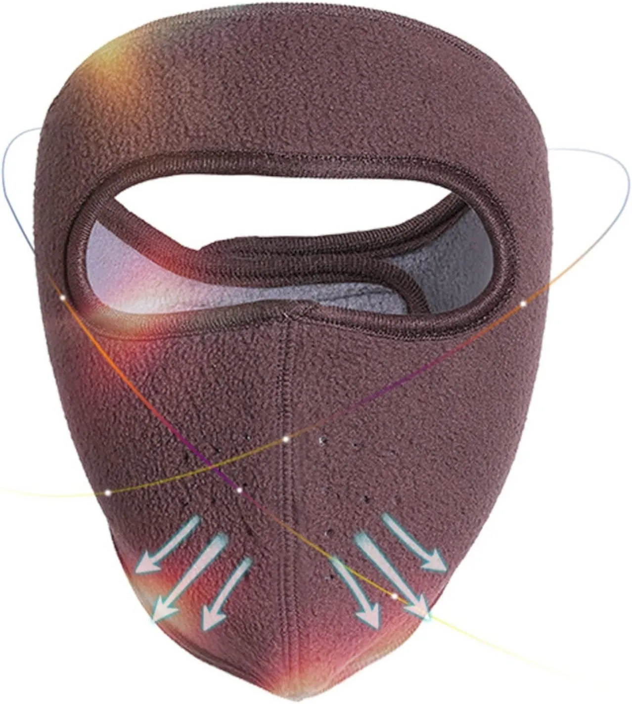 Fleece Face Mask for Winter,Fleece Ski Mask Cycling Full Cover Face Mask Cold Weather Warm Mask Outdoor Windproof Mask