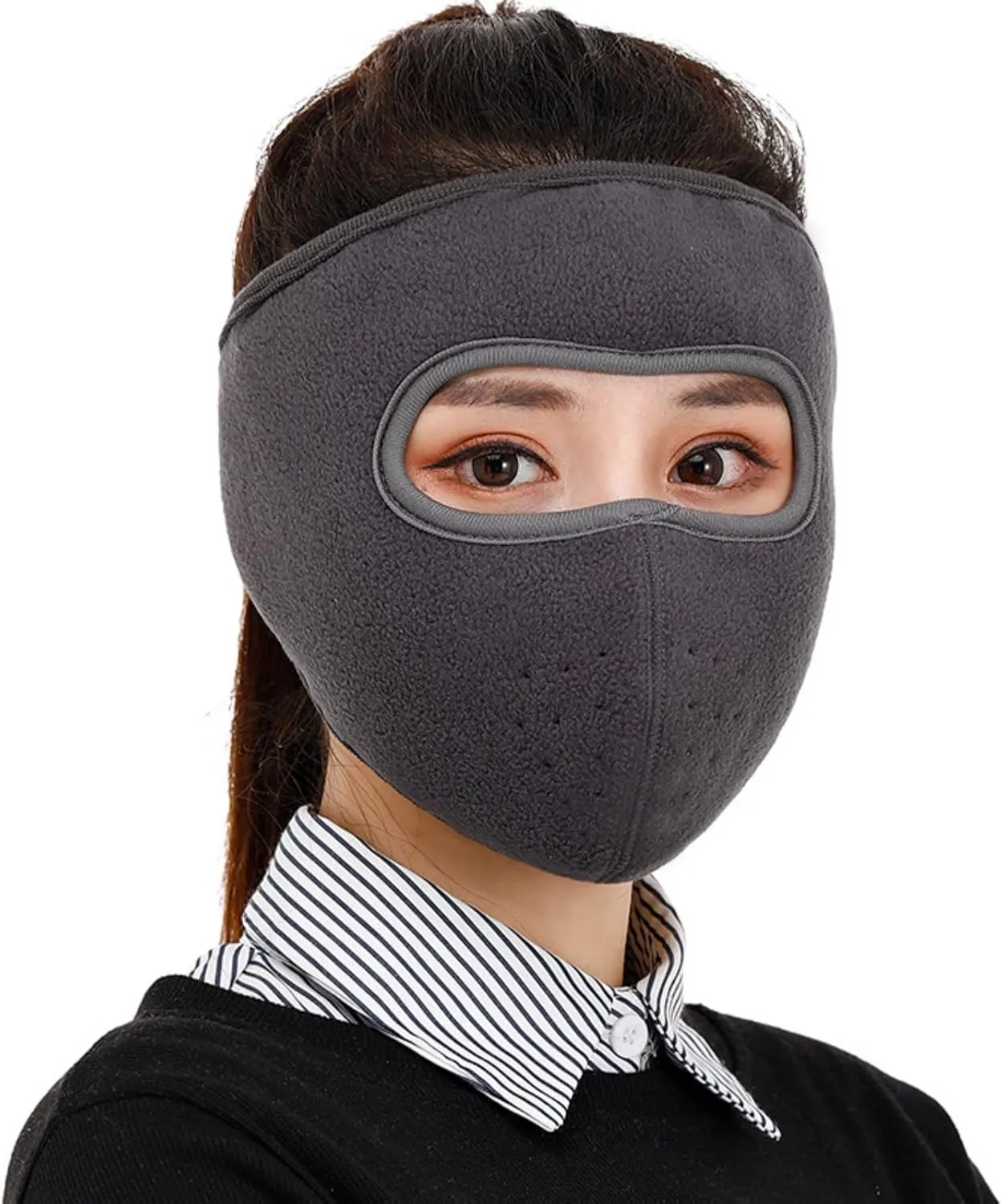 Fleece Face Mask for Winter,Fleece Ski Mask Cycling Full Cover Face Mask Cold Weather Warm Mask Outdoor Windproof Mask