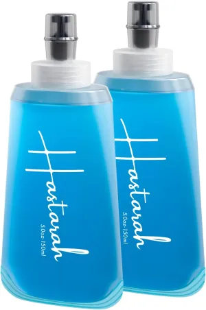 Flexible Collapsible Water Bottle (2-Pack) | 5oz, BPA/PVC Free, Ideal for Hydration Packs, Running, Hiking & Travel