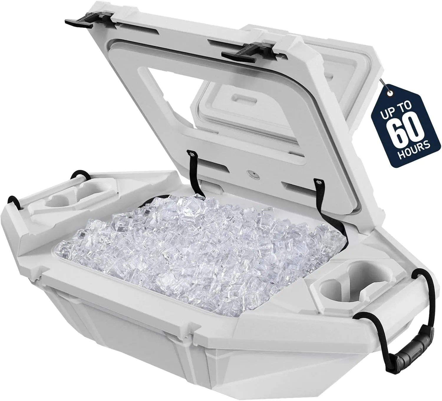Floating Cooler  32 QT up to 60 Hours Amphibious Ice Chest - Kayak Camping Coolers for Lake, River, SUP, Fishing, Boat, Pool, Party, Beach & More