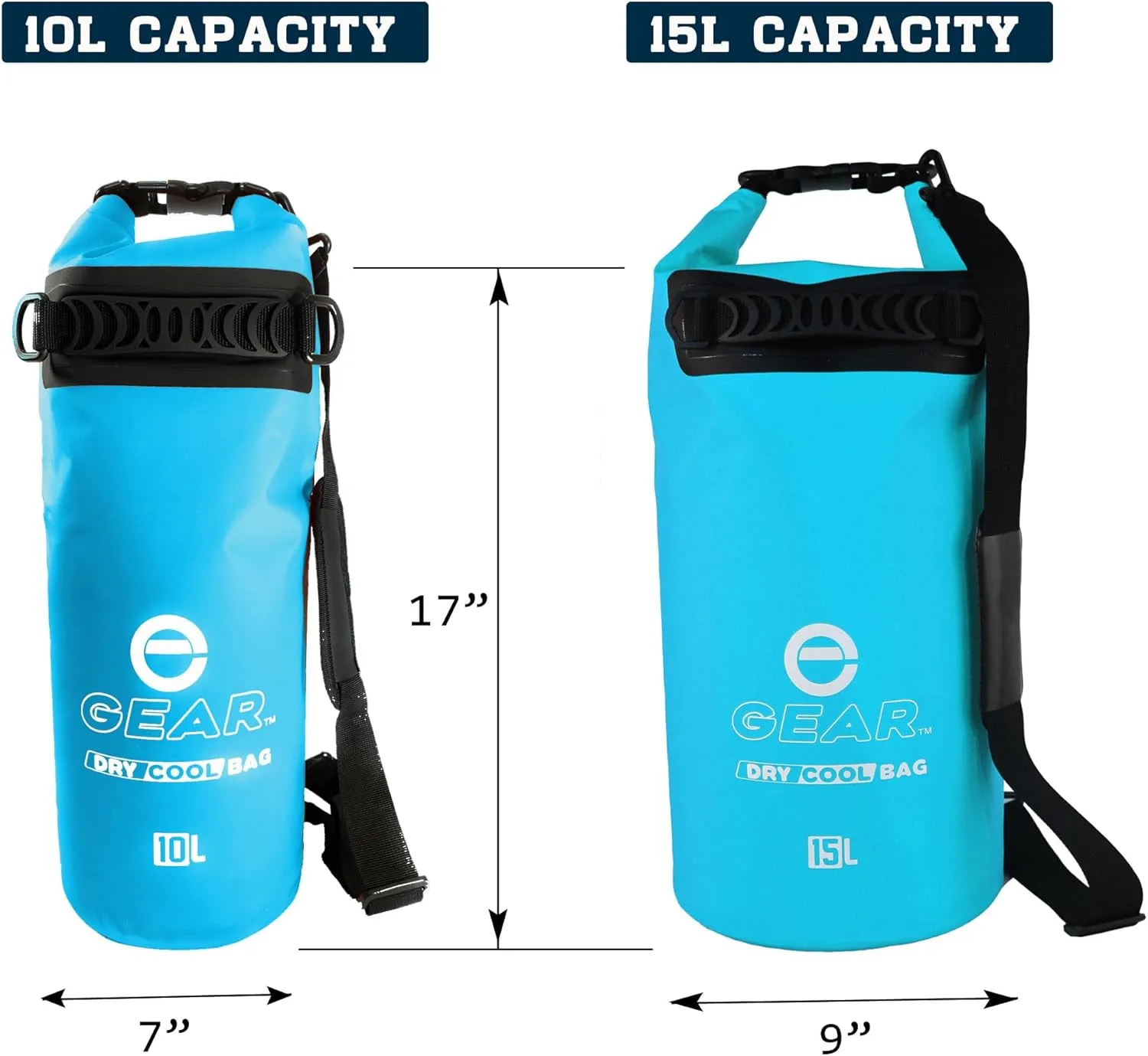 Floating Cooler Bag Roll Top Insulated Dry Backpack  Leak Proof, Collapsible, Waterproof Cooler with Padded Shoulder Strap - Perfect for Kayaking Fishing Beach Hiking -15L