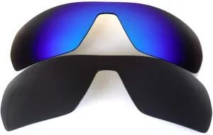 Galaxy Replacement Lenses for Oakley Antix Black&Blue Color Polorized,2 Pairs