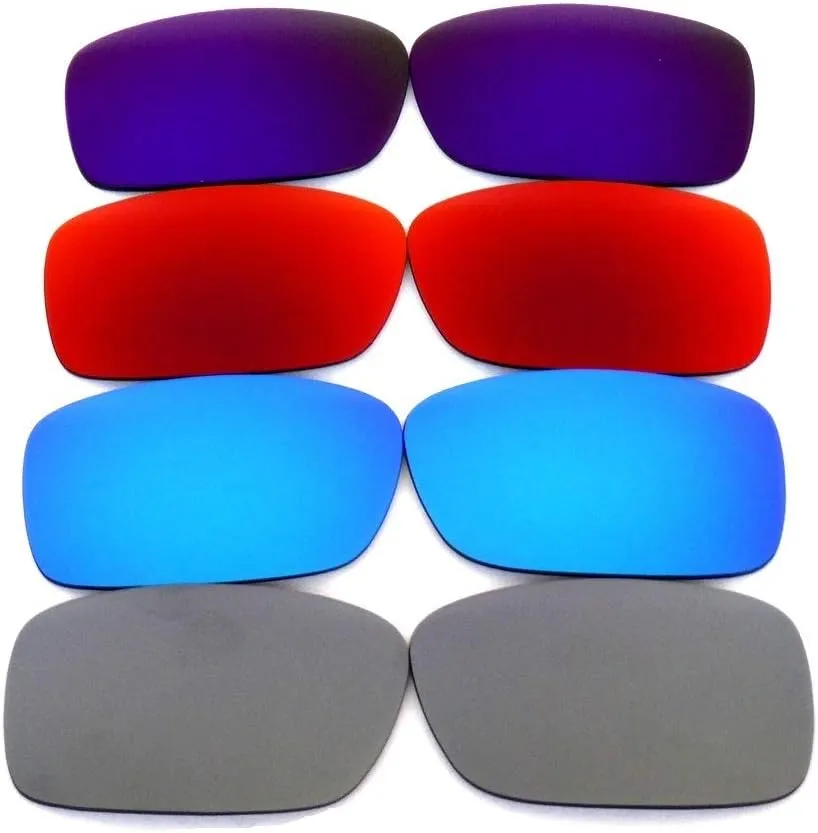 Galaxy Replacement Lenses For Oakley Crankcase Polarized Gray&Blue&Red&Purple 4PS