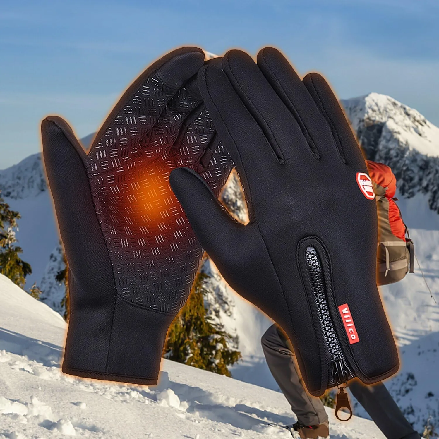 Gloves - Touch Screen Windproof, Warm & Adjustable. Perfect for Outdoor Running, Cycling, Fishing, Skiing & More