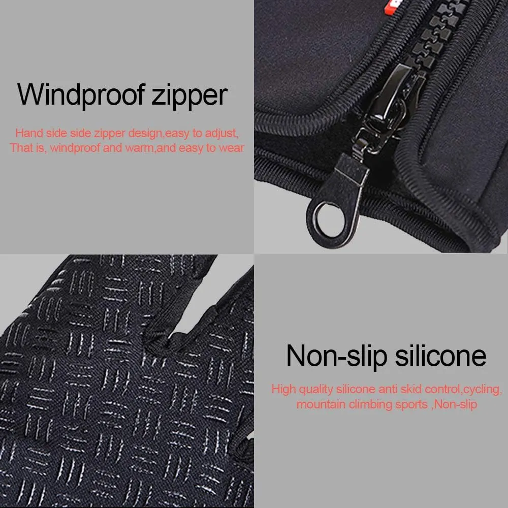Gloves - Touch Screen Windproof, Warm & Adjustable. Perfect for Outdoor Running, Cycling, Fishing, Skiing & More