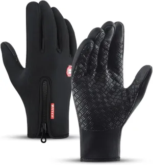 Gloves - Touch Screen Windproof, Warm & Adjustable. Perfect for Outdoor Running, Cycling, Fishing, Skiing & More