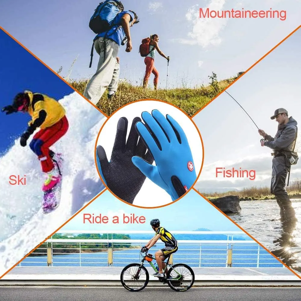 Gloves - Touch Screen Windproof, Warm & Adjustable. Perfect for Outdoor Running, Cycling, Fishing, Skiing & More
