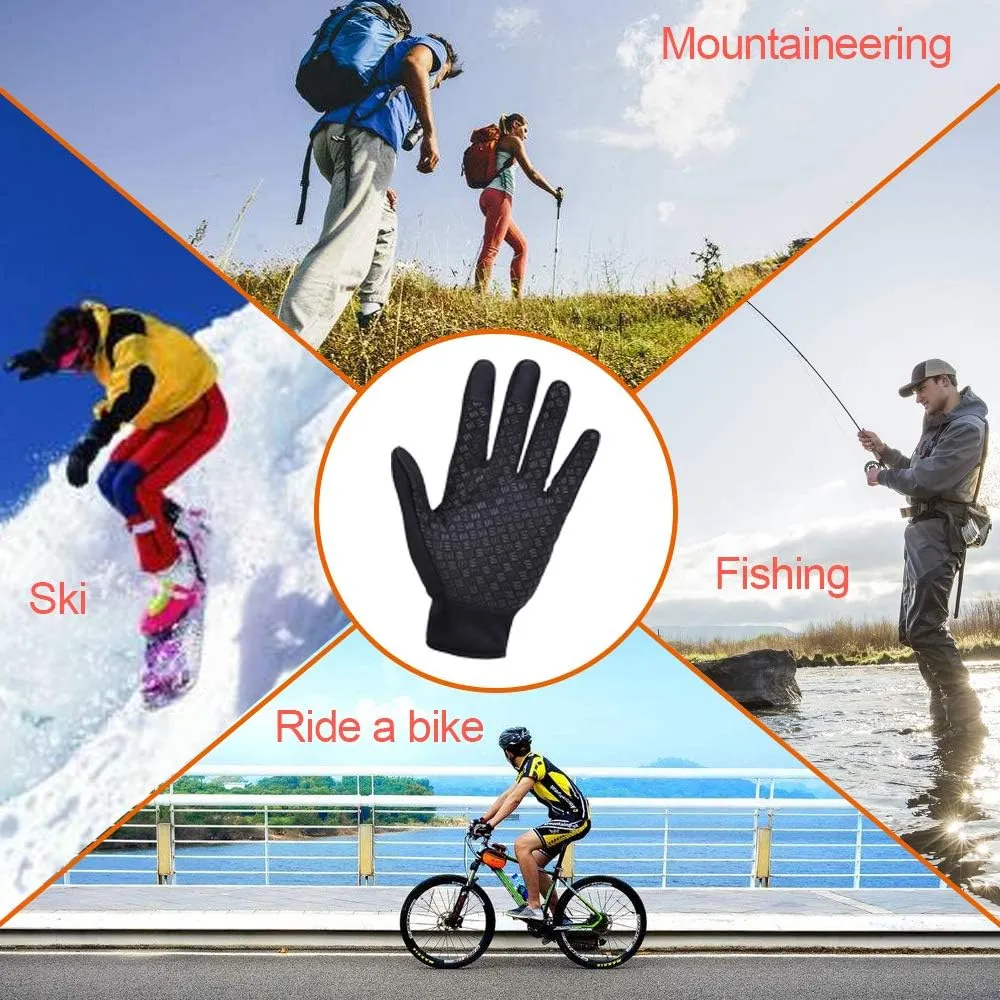 Gloves - Touch Screen Windproof, Warm & Adjustable. Perfect for Outdoor Running, Cycling, Fishing, Skiing & More