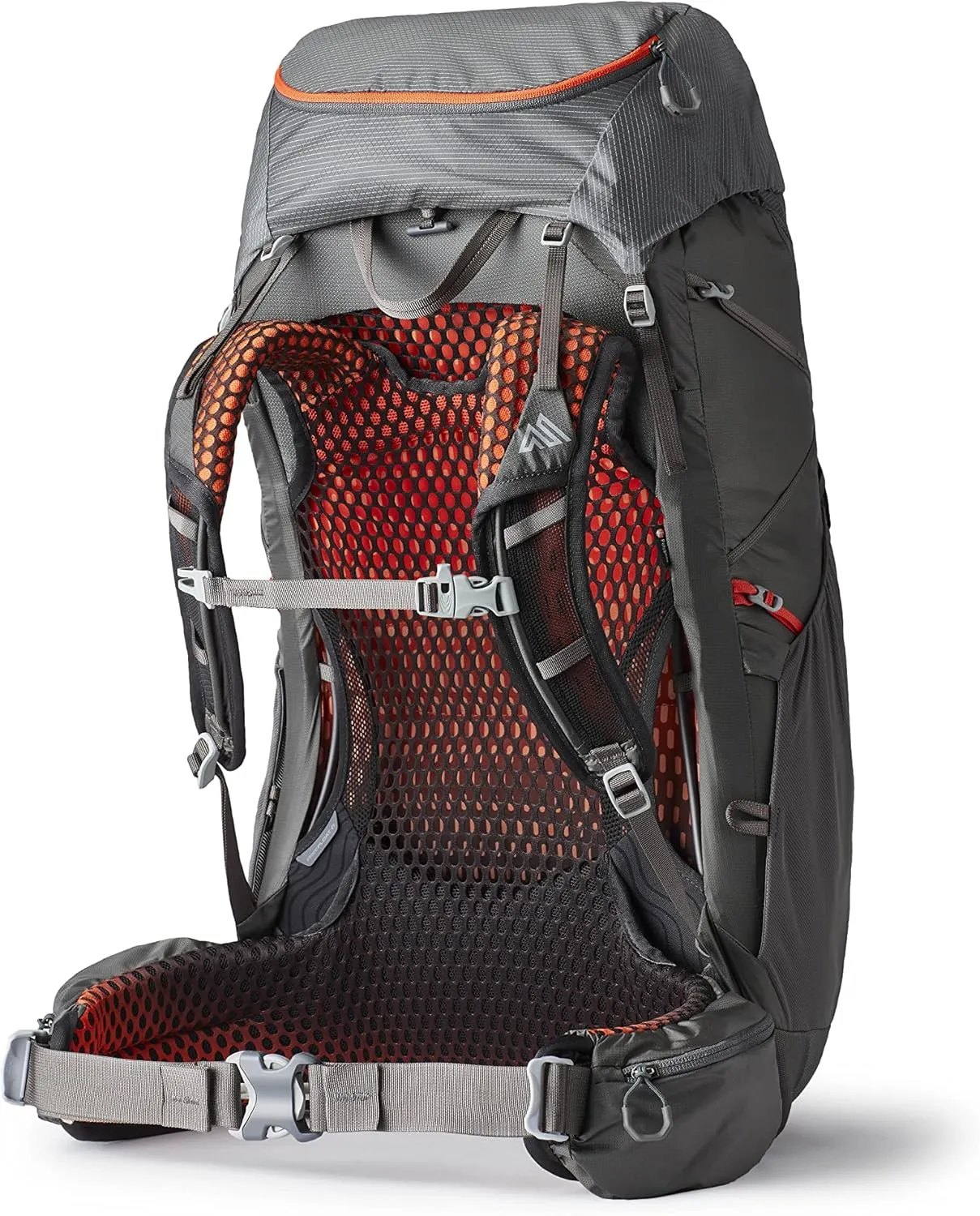 Gregory Facet 55L Women's Ultralight Backpacking Pack with Freefloat Suspension, Aluminum Frame, Ventilated Backpanel, Medium, Sunset Grey