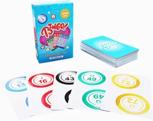 GSE Games & Sports Expert Professional Jumbo Bingo Calling Cards for Bingo Game, Plastic Coated Bingo Playing Cards Deck with High Visibility Numbered