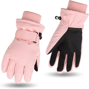 JANGANNSA Winter Kids Ski Gloves Boys Girls Cold Weather Snow Glove Waterproof Ski Snowboard Gloves with Fleece Lining