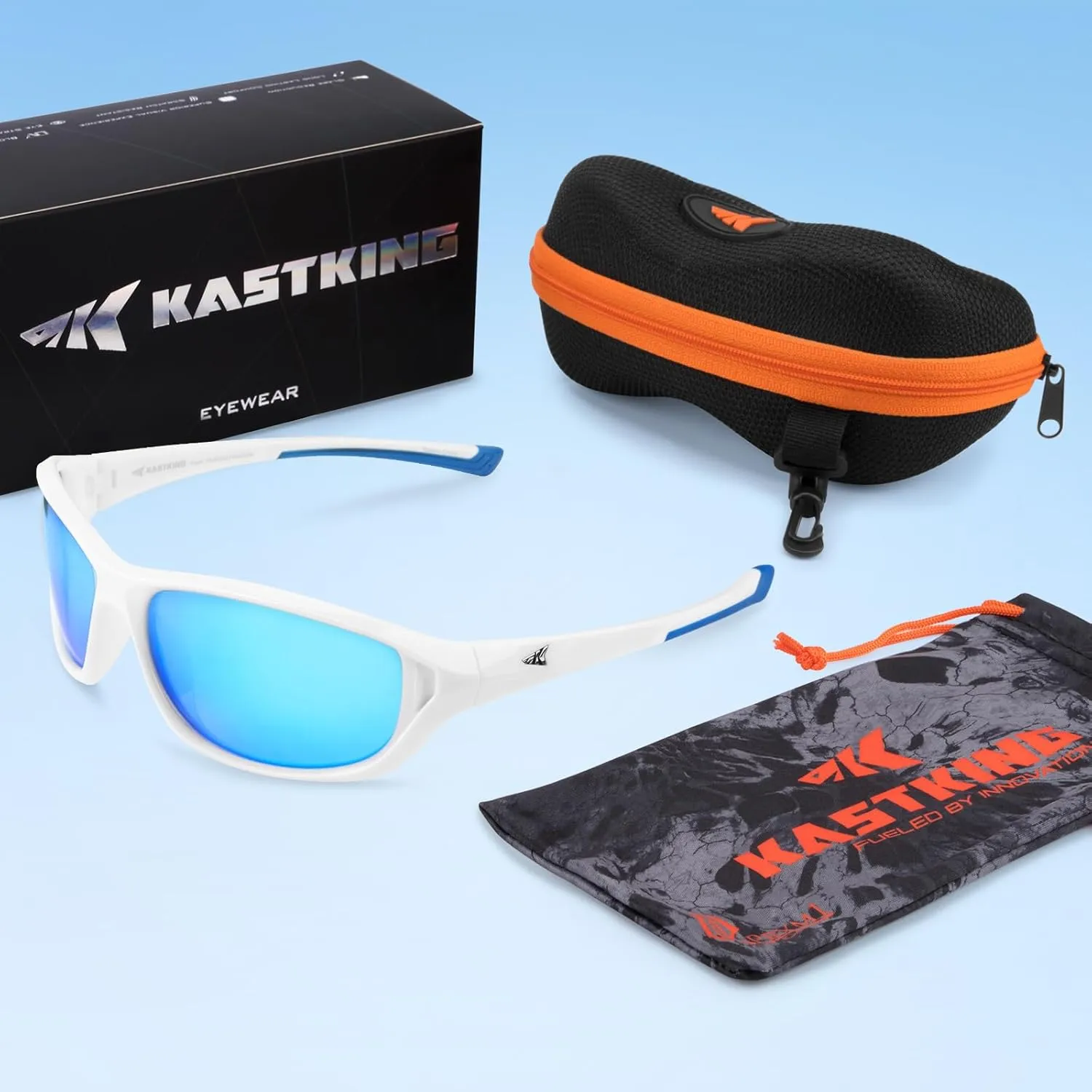 KastKing Dugan Polarized Sport Sunglasses for Men and Women, Ideal for Driving Fishing Cycling Running, UV Protection
