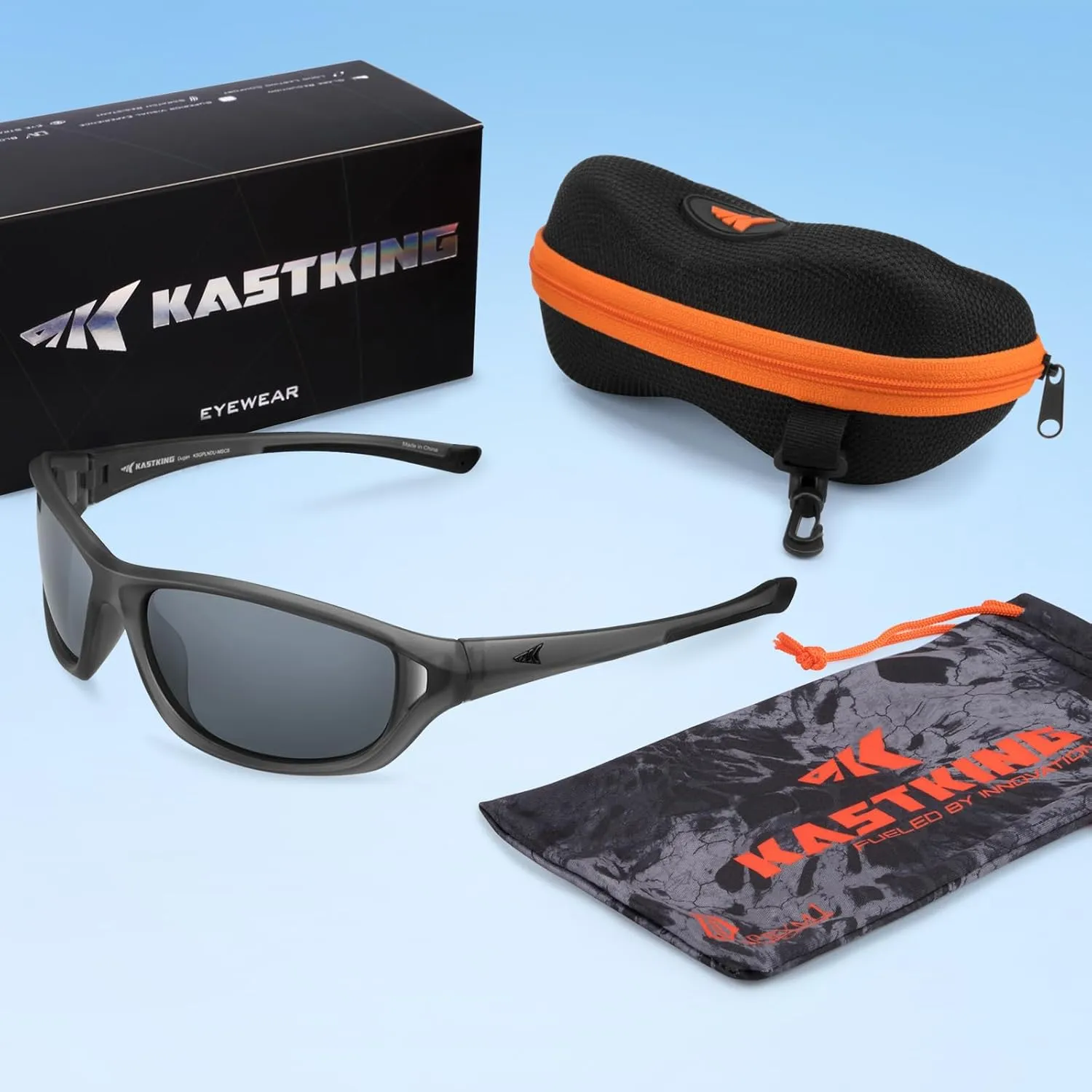 KastKing Dugan Polarized Sport Sunglasses for Men and Women, Ideal for Driving Fishing Cycling Running, UV Protection