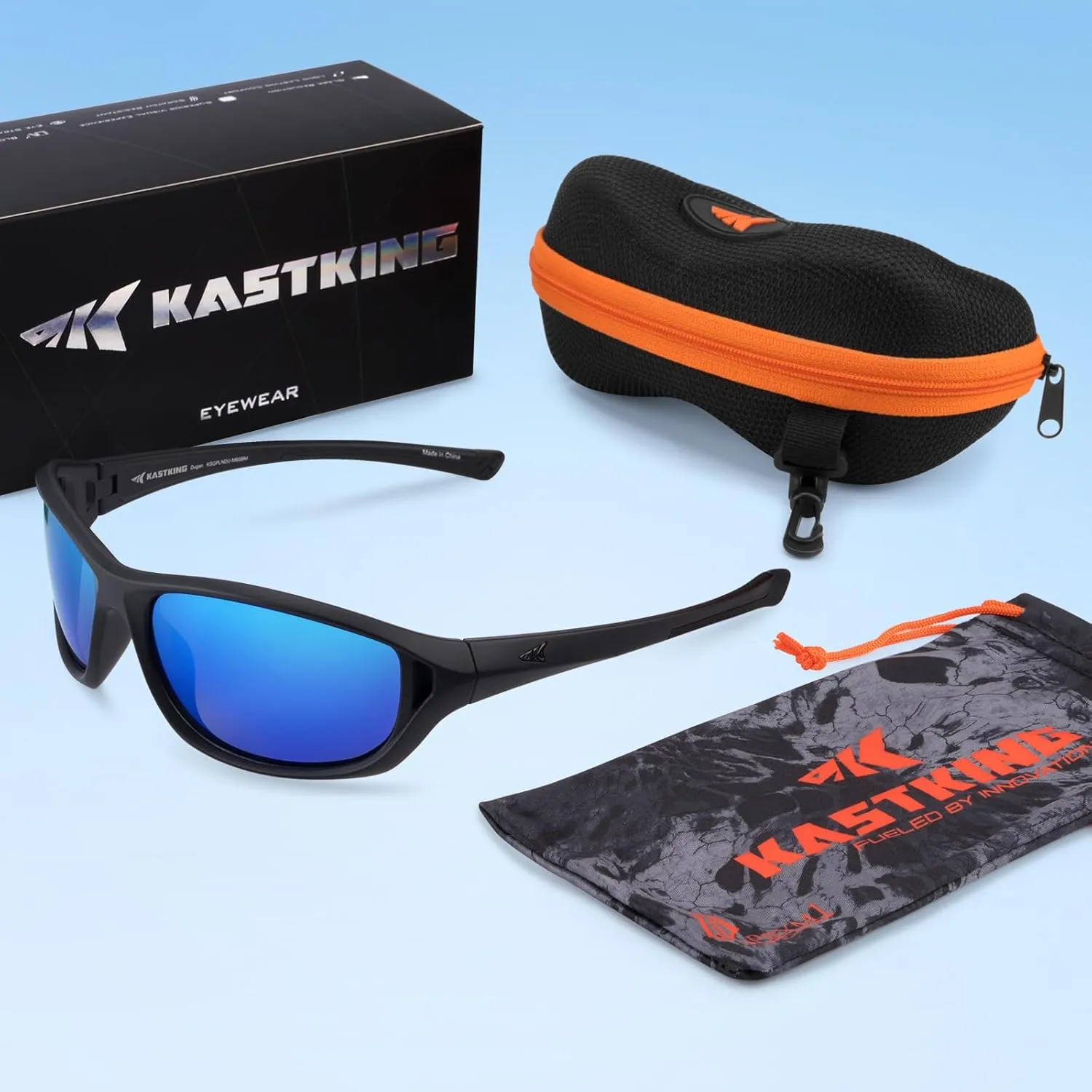 KastKing Dugan Polarized Sport Sunglasses for Men and Women, Ideal for Driving Fishing Cycling Running, UV Protection