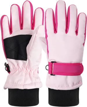 Kids Children Ski Gloves Winter Snow Gloves Waterproof Winter Warm Gloves for Snowboarding