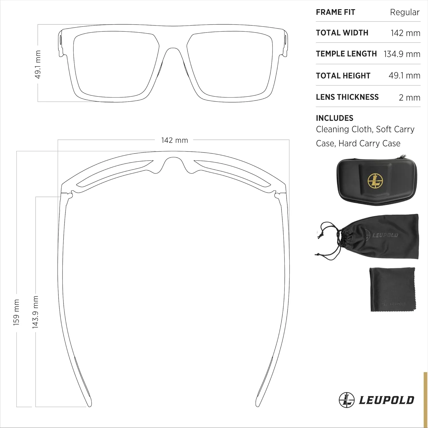 Leupold Becnara Performance Eyewear with Polarized Lenses