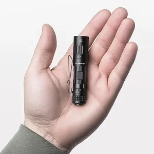M70 EDC Flashlight 1100 Lumens, USB-C Rechargeable Pocket Light with Clip, 5 Modes Compact LED Light for Camping, Hiking, Emergency (Black)