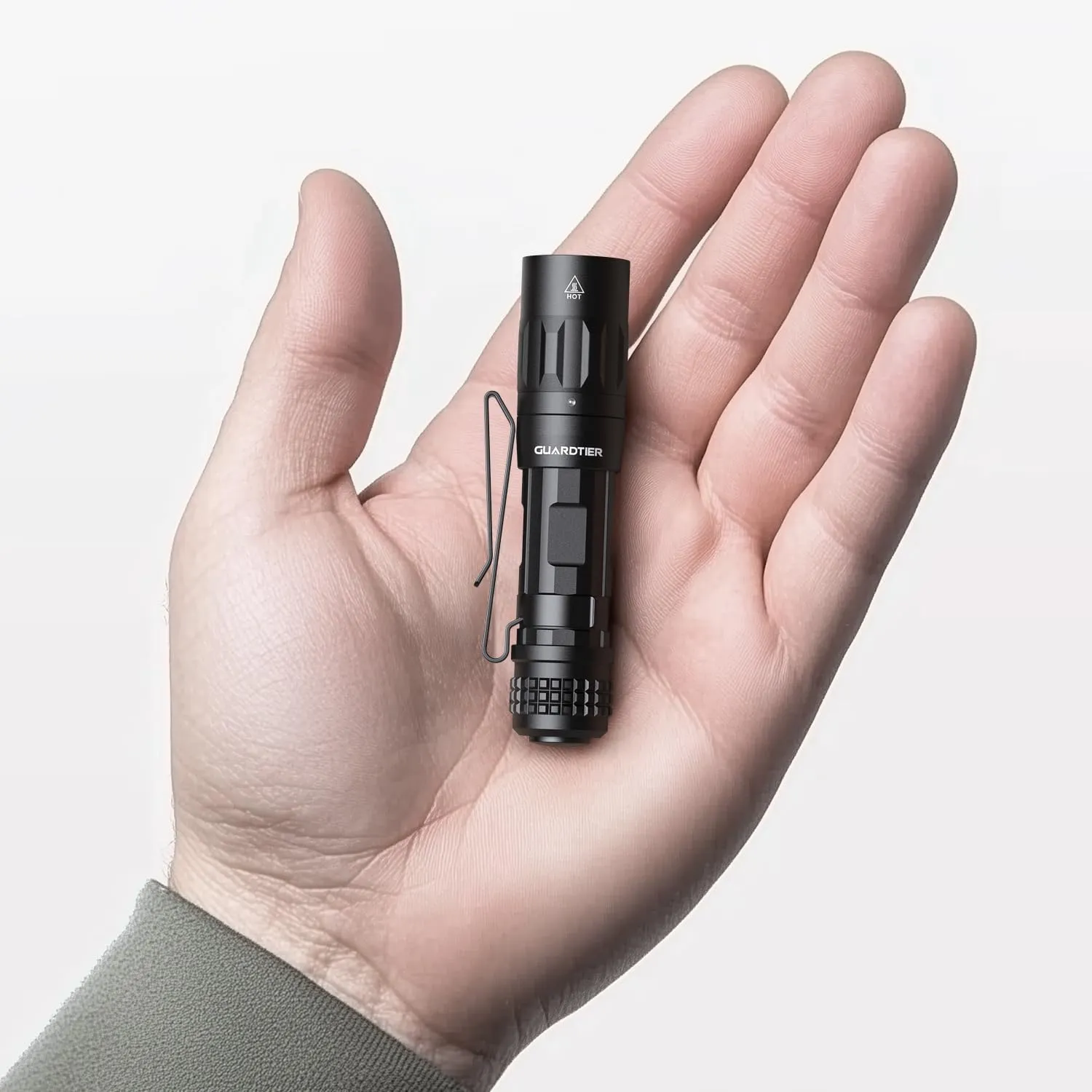 M70 EDC Flashlight 1100 Lumens, USB-C Rechargeable Pocket Light with Clip, 5 Modes Compact LED Light for Camping, Hiking, Emergency (Black)
