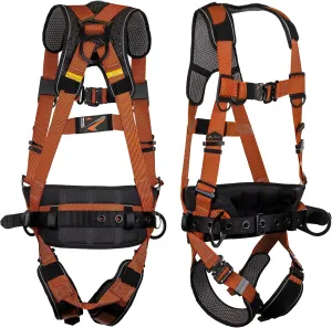 Malta Dynamics Warthog Comfort MAXX - Safety Harness for Construction  Fall Protection Equipment with Removable Belt and Lumbar Support, Side D-Rings, and Padding, OSHA & ANSI Compliant (S-M)